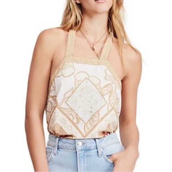 Free people handkerchief Cool Cabana Halter Top - Picture 5 of 7